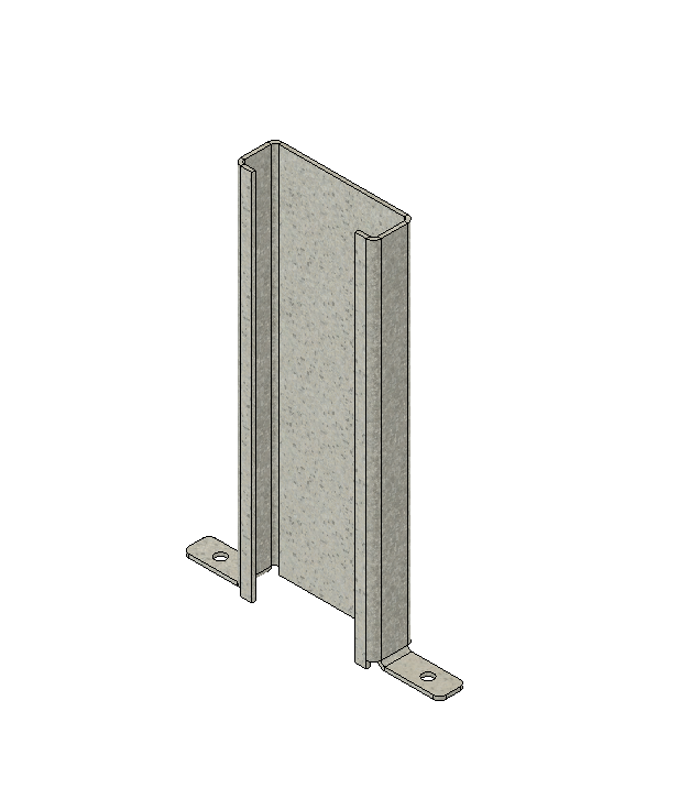 120x40mm 3mm galvanised telescopic bracket for 120x40mm RHS frame