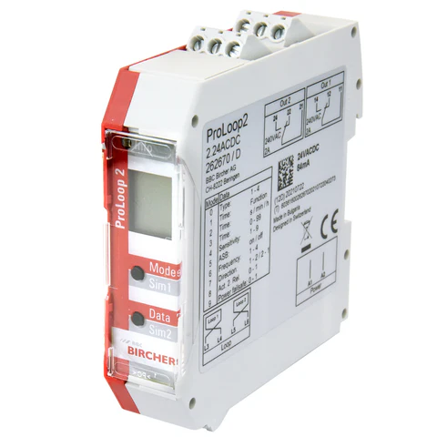 ProLoop2 dual Loop 2 relay detector cards 24v ac/dc din rail mount