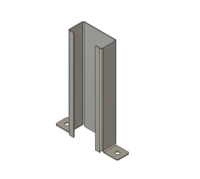 Telescopic 304 SS mounting bracket for 120x60mm SS RHS frame